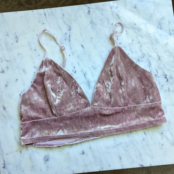 Velvet Crop/bralette - Picture 2 of 4